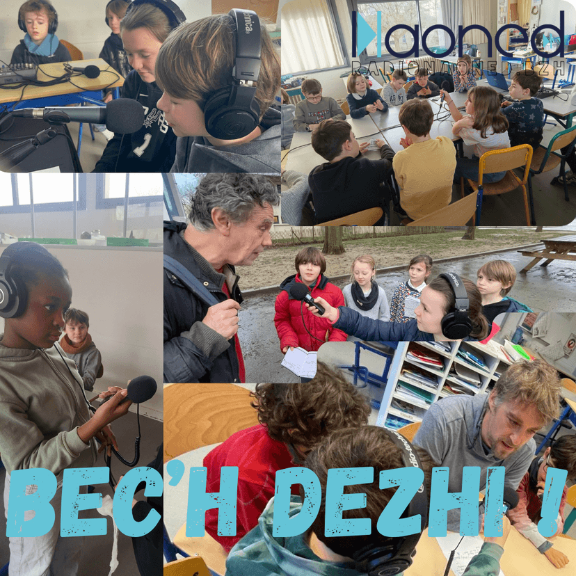 War hent ar Redadeg, gant skolidi klasad CE2-CM skol Champion de Cicé.